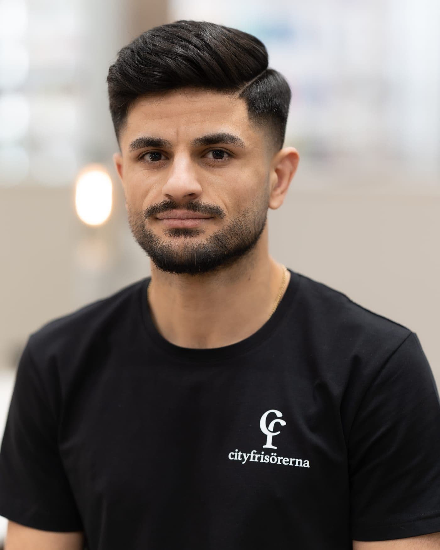 Hazhar, frisör hos Cityfrisörerna